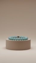 Mist aqua beaded bracelet