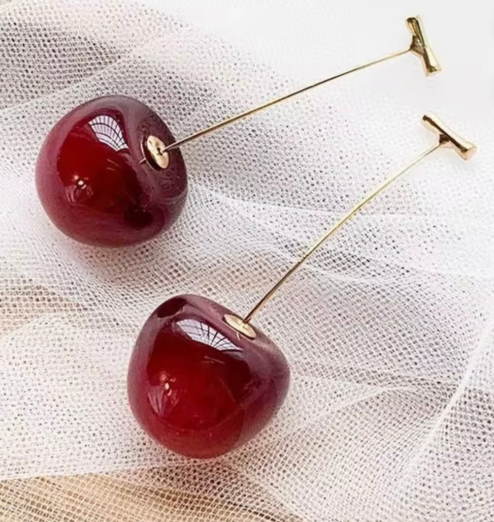 Cherry Drop earrings